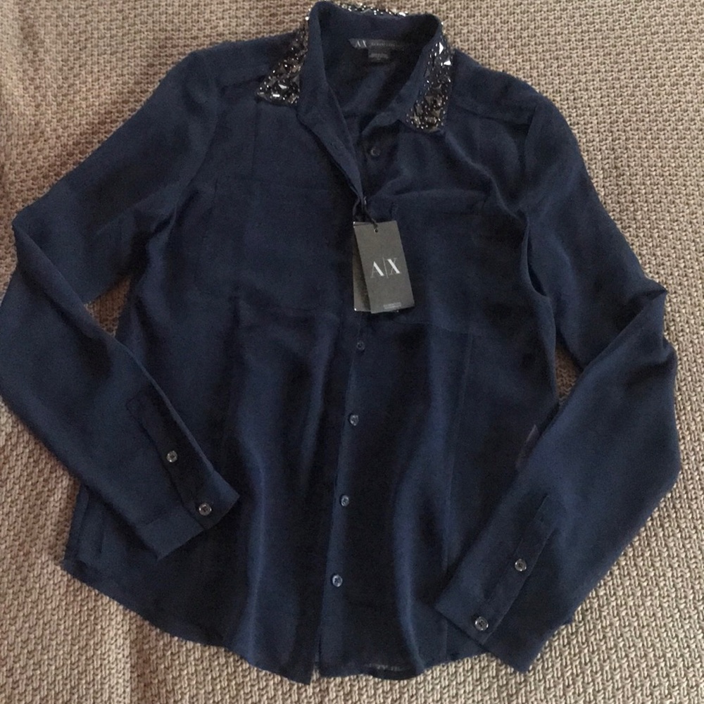 Brand new Armani Exchange blouse sz S